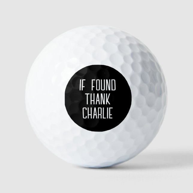 Funny Personalised Name Golf Balls (Front)