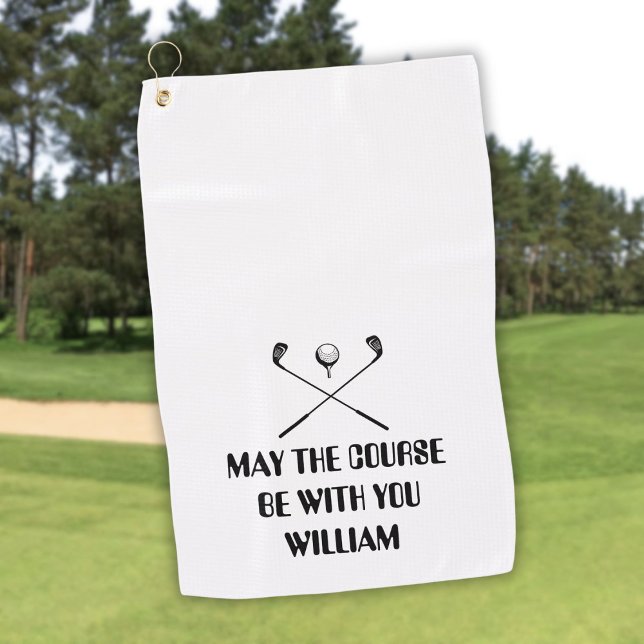 Funny Personalised Name Golf Towel (Funny Personalized Name Golf Towel)