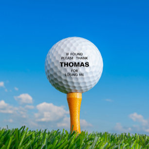 Funny Personalised Name Lost Golf Balls