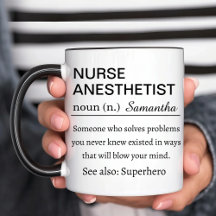 Funny Personalised Nurse Anaesthetist Definition
