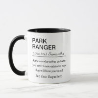 Funny Personalised Park Ranger Definition Gift