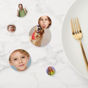 Funny Personalised Party Head Custom Photo 6 Face Confetti