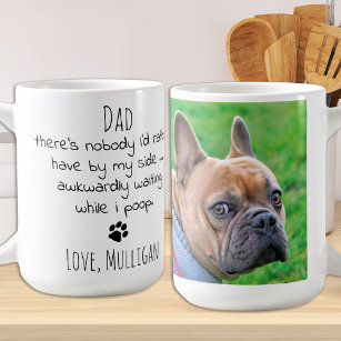 Funny Personalised Pet Photo Dog Dad Coffee Mug