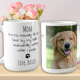 Funny Personalised Pet Photo Dog Mum Coffee Mug