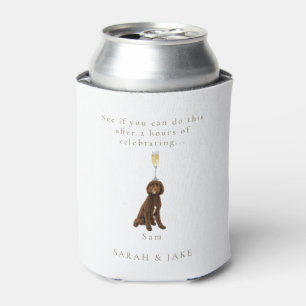 Funny Personalised Pet Wedding Favour III Can Cooler