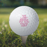 Funny Personalised Pink Comic Book Lost Golf Balls<br><div class="desc">Never mix up your balls again!  Personalise the name to create unique golf balls designed to put a wham,  bang,  zap into anyone's game. Designed by Thisisnotme©</div>