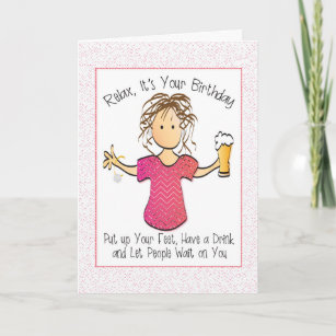 Funny Personalised Snarky Birthday Card for Her