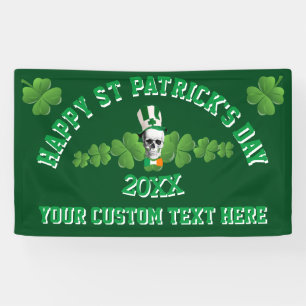 Funny personalised Sr Patrick's day. Banner