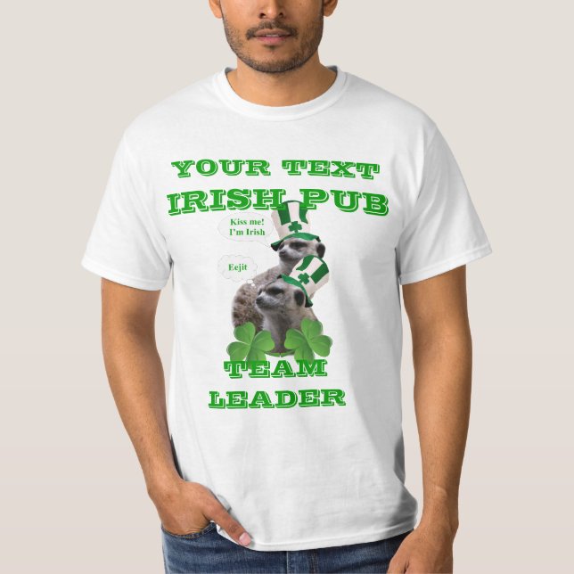 Funny personalised St Patrick's T-Shirt (Front)