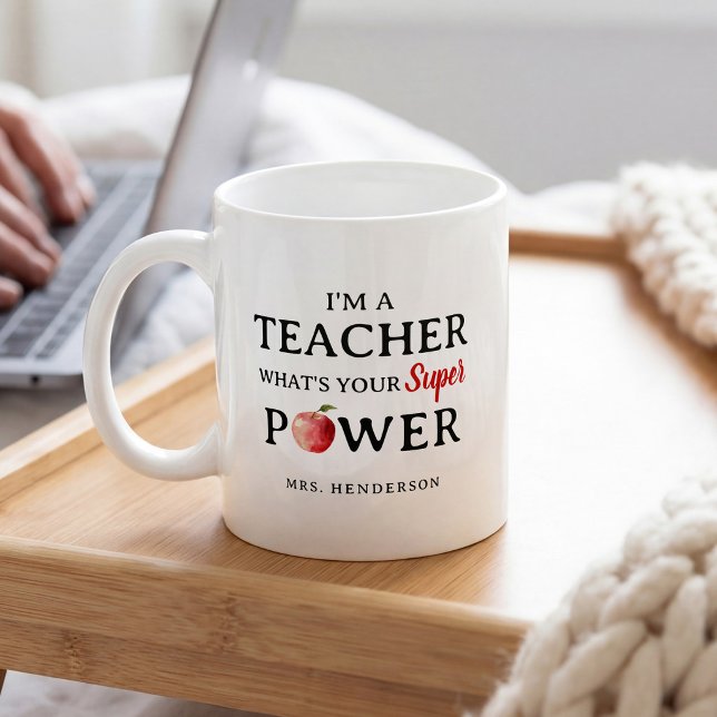Funny Personalised Teacher Appreciation Gift Mug (Creator Uploaded)