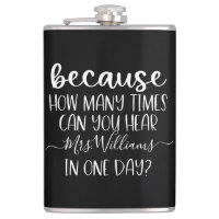 Funny Personalised Teacher Gift Because