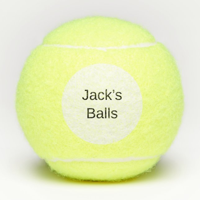 Funny Personalised Tennis Balls (Front)