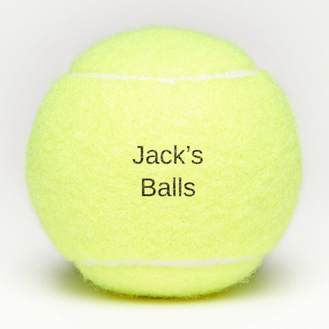 Funny Personalised Tennis Balls (Front)