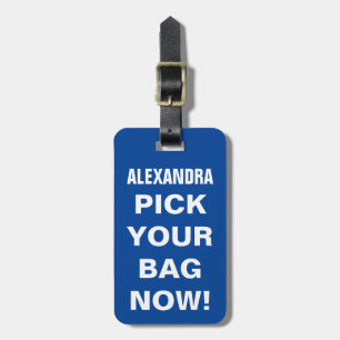 Funny Personalised Travel Luggage Tag