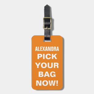 Funny Personalised Travel Luggage Tag