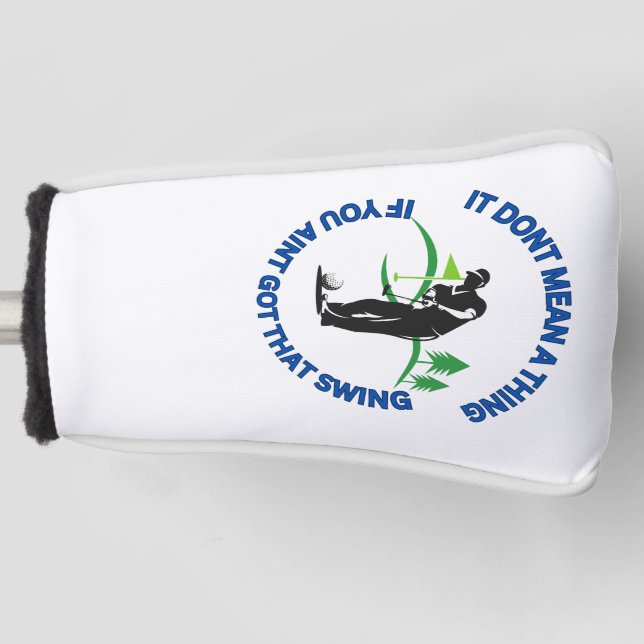 Funny Personalizable Golf Putter Cover for Men (Front)