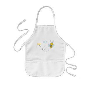 Funny Personalized Bee Cool Template Kids Apron