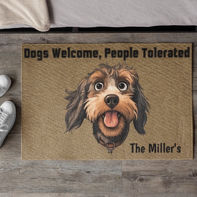 Funny Personalized Custom Dog Lover Gift  Doormat (Creator Uploaded)