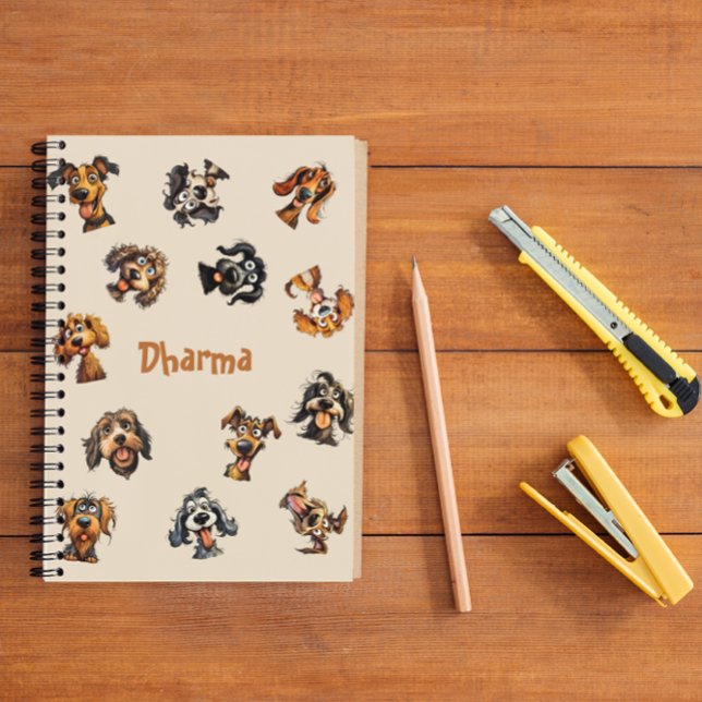 Funny Personalized Custom Dog lover gift Notebook (Creator Uploaded)