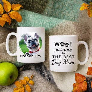 Funny Personalized Custom Pet Photo Dog Lover Mom  Mug