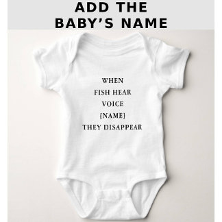 Funny Personalized Fishing Quote Baby Baby Bodysuit