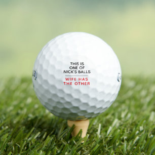 Funny Personalized Name Message Lost Golf Balls
