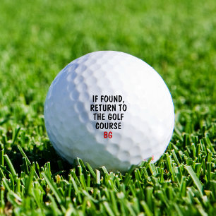 Funny Personalized Novelty Lost Golf Ball Saying