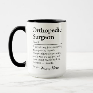 Funny Personalized Orthopedic Surgeon Definition Mug