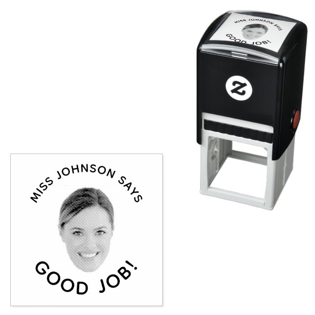 Funny Personalized Teacher Good Job Class Grading Self-inking Stamp (In Situ)
