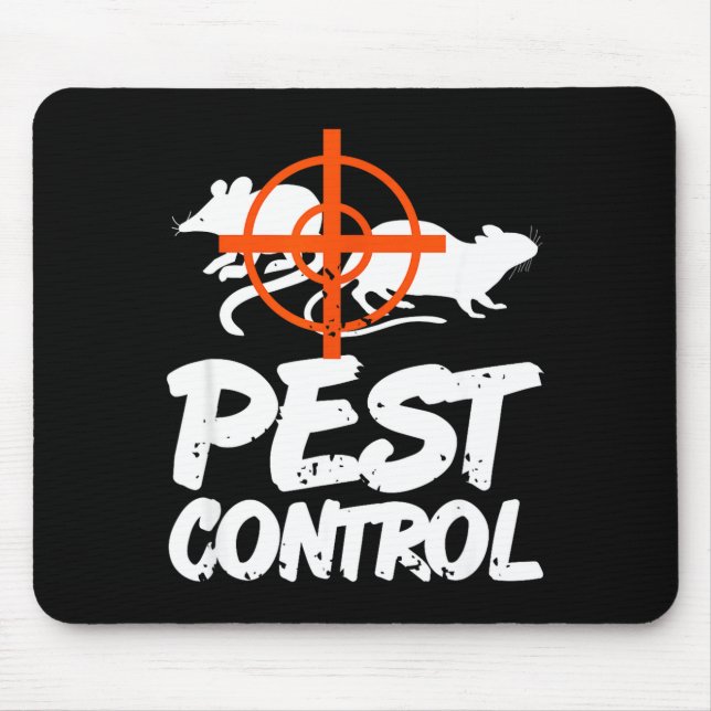 Funny Pest Control Humor For Rat Hunters &amp; Tra Mouse Pad (Front)