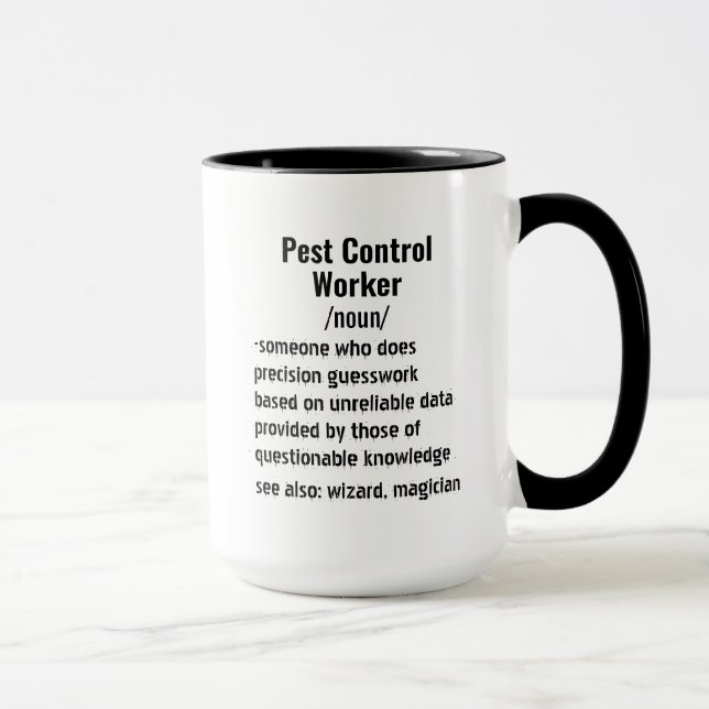 Funny Pest Control Worker Definition gifts  Mug (Right)