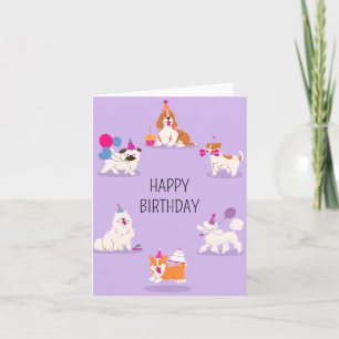 Funny Pet birthday party  Card