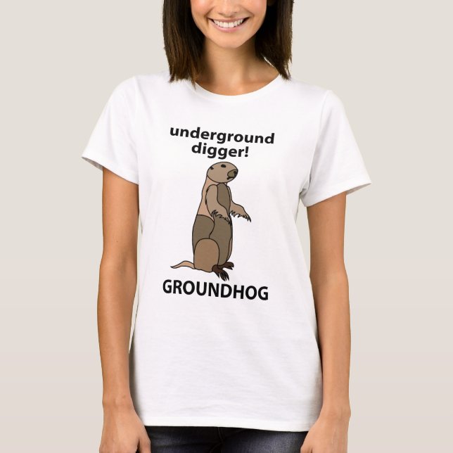 Funny Pet Groundhog T-Shirt (Front)