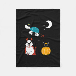 Funny Pet Halloween Costumes Dog Black Cat Cute Fleece Blanket