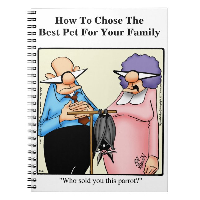 Funny Pet Owner Humour Notebook (Front)