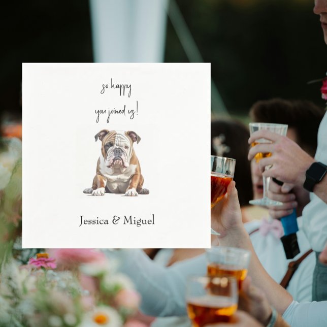 Funny Pet Wedding Cocktail II Napkin (Creator Uploaded)