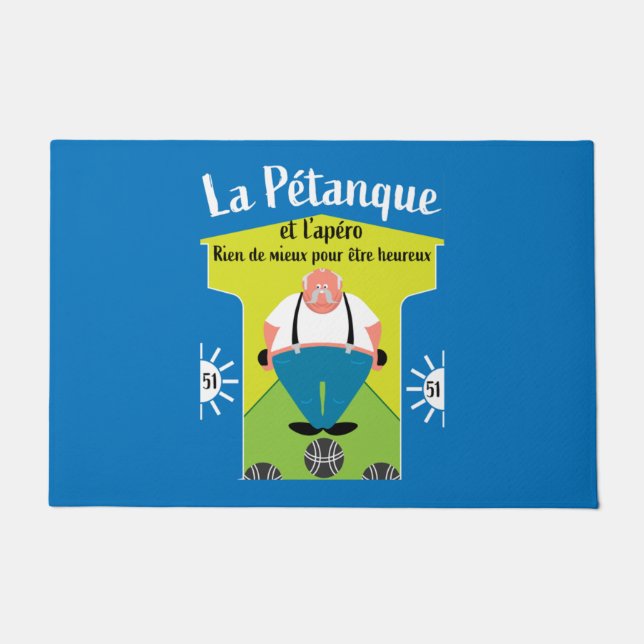 funny Pétanque gifts Doormat (Front)