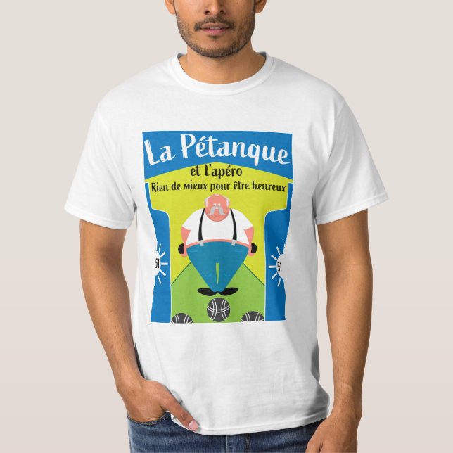 funny Pétanque gifts T-Shirt (Front)
