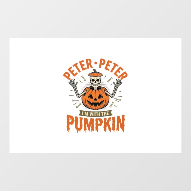 Funny Peter Peter Pumpkin Halloween Skeleton Shirt (Sheet)