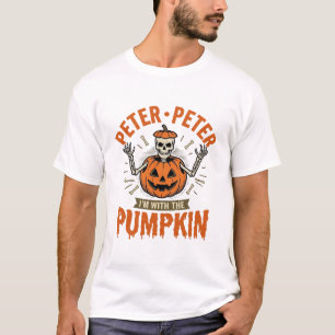 Funny Peter Peter Pumpkin Halloween Skeleton Shirt