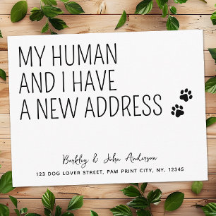 Funny Pets We Have Moved New Address Dog Moving Announcement