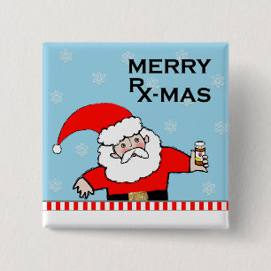 Funny Pharmacist 15 Cm Square Badge