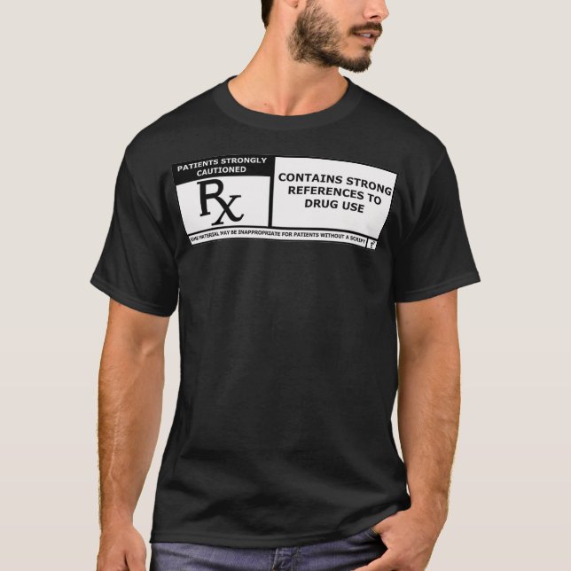 Funny Pharmacy Rated R  T-Shirt (Front)