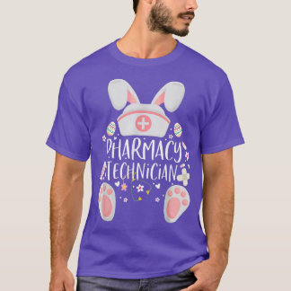 Funny Pharmacy Technician Bunny Pharmacist Happy E T-Shirt