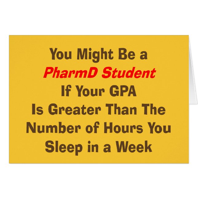 Funny PharmD Student Gifts (Front Horizontal)