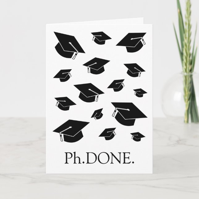 Funny PhD / Doctorate Graduation Card (Front)