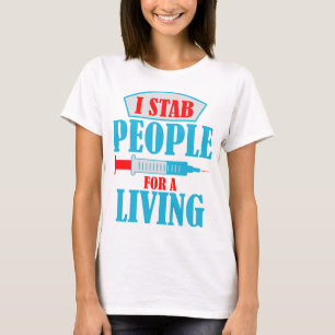 Funny Phlebotomist Blood Lab Phlebotomy Lab Tech T-Shirt