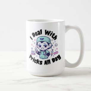 Funny Phlebotomist Kawaii Vampire Sarcastic Quote Coffee Mug