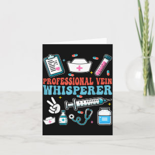 Funny Phlebotomist Quote Professional Vein Card