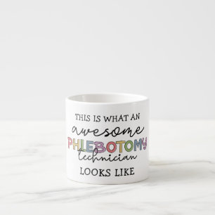 Funny Phlebotomy Technician awesome PBT Espresso Cup